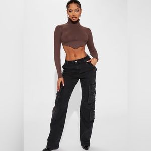 FashionNova Cargo Jeans (Like new)